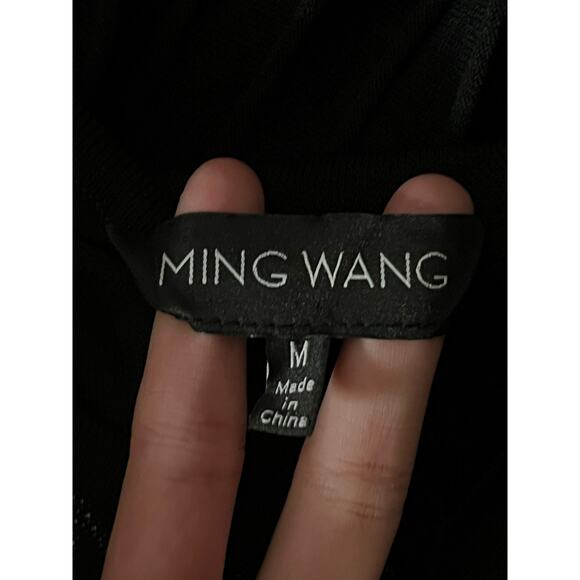 Ming Wang Dress dress Knit Three quarter sleeve black size Medium M - Picture 6 of 9